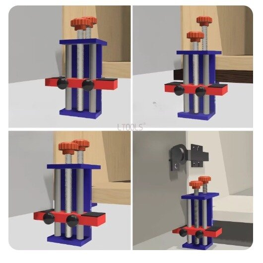 Изображение Струбцина для установки кухонных фасадов.