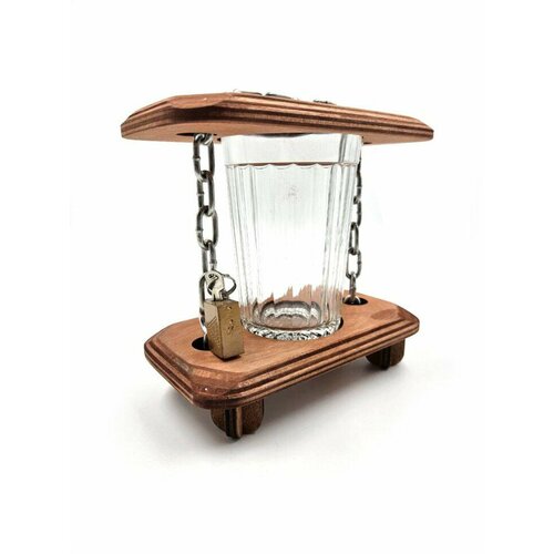 Подарки Копилка для монет с замком и ключом из дерева Непропитое 2573₽