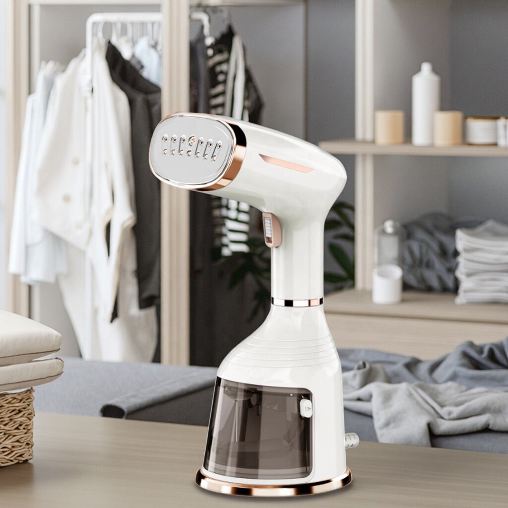 Ручной отпариватель 1500 Вт, резервуар 280 мл, быстрый нагрев за 25 секунд, нержавеющая поверхность