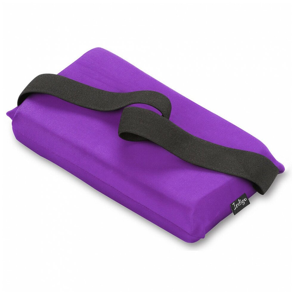 Подушка для растяжки INDIGO SM-358-1, 24, 5*12, 5 см, бифлекс, поролон, фиолетовый