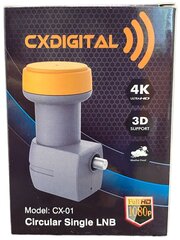 Спутниковый конвертер круговой Cxdigital CX-01, 1 выход для НТВ-Плюс и Триколор