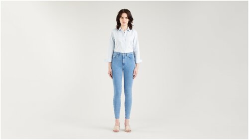 Джинсы скинни  Levis, размер 30/32, голубой