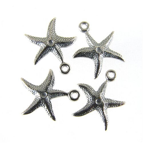 Подвеска Starfish Silver Plated 12,5х11 мм