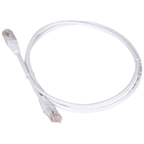 Патч-корд Lanmaster TWT-45-45-0.5-WH, 0.5 м, 1 шт., белый патч корд panduit utpch7my вилка rj 45 вилка rj 45 кат 5е 7м белый пвх