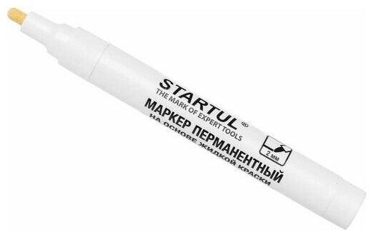 Маркер на основе жидкой краски STARTUL Profi белый (ST4360-01)