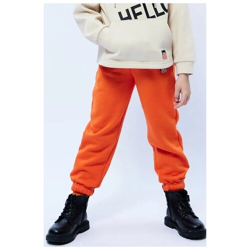 фото Брюки deloras, размер 98 см, оранжевый, 19315