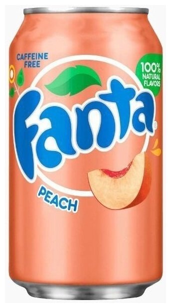 Газированный напиток Fanta Peach / Фанта Персик 355 мл.(США) - фотография № 4