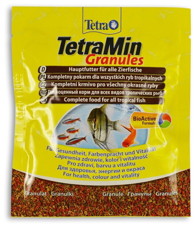 TetraMin Granules (гранулы) для всех видов декоративных рыб 15 г. - фотография № 8