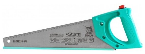 Ножовка для сверхточных работ Sturm! с карандашом Marlin,360мм,15-16TPI,2D калёный зуб, St, 1060-11-3616