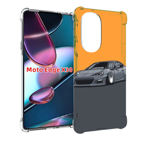 Чехол MyPads Спорт-кар для Motorola Moto Edge X30 задняя-панель-накладка-бампер