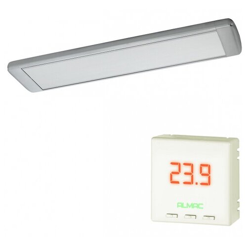Инфракрасный обогреватель с терморегулятором Almac ИК-8 800Вт 8-16 м2 Серебро 698000₽