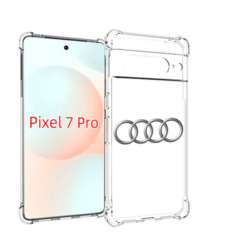 Чехол MyPads audi-ауди-7 мужской для Google Pixel 7 Pro задняя-панель-накладка-бампер