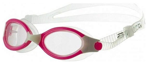Очки для плавания Atemi , силикон роз/белый, B503