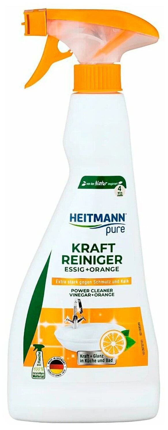 Чистящее средство универсальное HEITMANN Kraft Reinger (500 мл), спрей, против известкового налета и накипи - фотография № 1