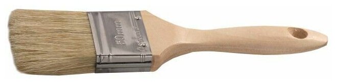 Кисть плоская Stayer UNIVERSAL-LUX натуральная щетина деревянная ручка 100мм 01053-100 - фото №3
