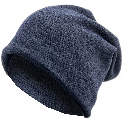 Шапка вязаная с подкладкой Skully Wavy Pull-Over Hip-Hop Knitted Hat navy