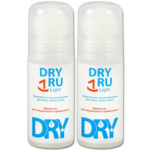 Купить Антиперспирант роликовый DryRU Light, для всех типов кожи при умеренном потоотделении, 50 мл, 2 шт.