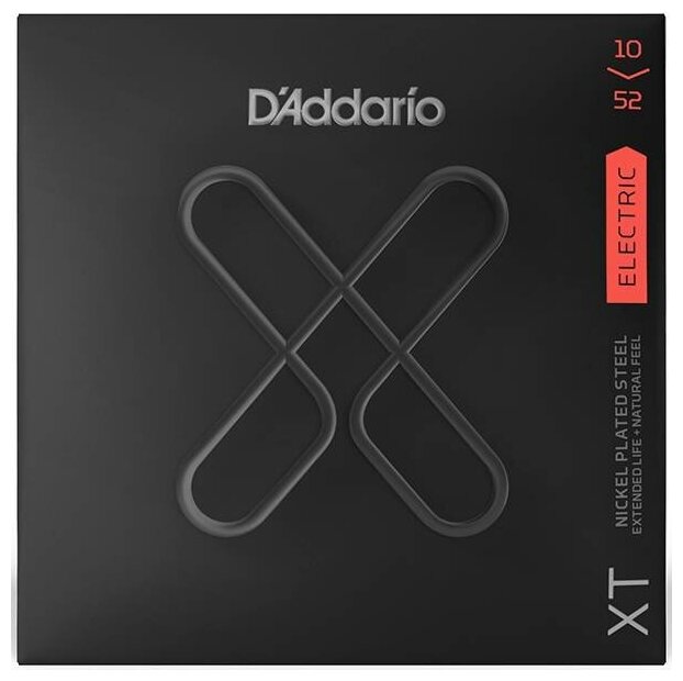 XTE1052 XT Комплект струн для электрогитары, никелированные, 10-52, с покрытием, D'Addario