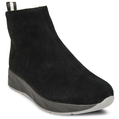 фото Ботинки el tempo, зимние, натуральный велюр, размер 40, черный