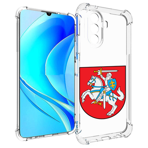 Чехол MyPads герб-литва для Huawei Nova Y70 / Nova Y70 Plus (MGA-LX9N) / Huawei Enjoy 50 задняя-панель-накладка-бампер чехол mypads герб тыва кызыл для huawei nova y70 nova y70 plus mga lx9n huawei enjoy 50 задняя панель накладка бампер