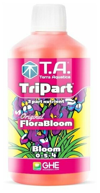 Удобрение минеральное для цветения Terra Aquatica TriPart Bloom 0,5 л - фотография № 1