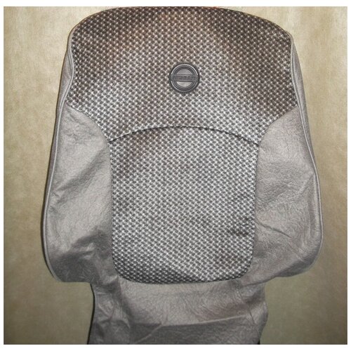 Модельные чехлы на Nissan Bluebird Sylphy 2000-2005 г. (серая замша+серый велюр_паук)