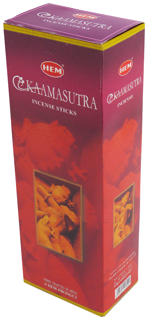 Упаковка благовония HEM "Kamasutra" (Камасутра) 6 пачек по 20 палочек