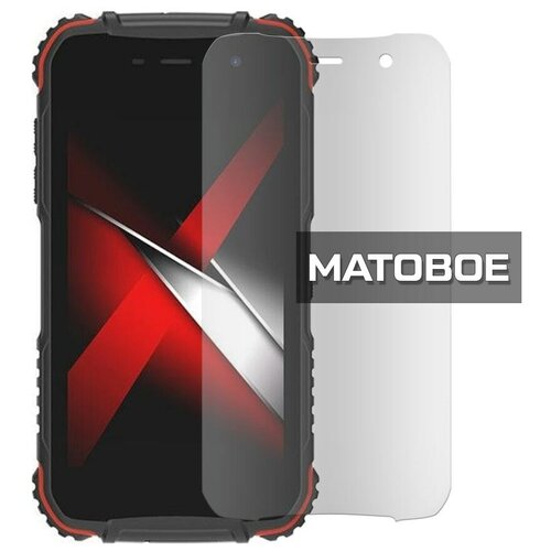 Стекло защитное гибридное матовое Krutoff для Doogee S35