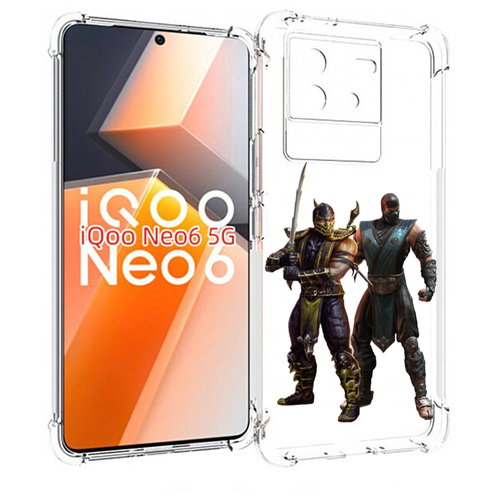 Чехол MyPads Mortal-Kombat-1 для Vivo iQoo Neo 6 5G задняя-панель-накладка-бампер