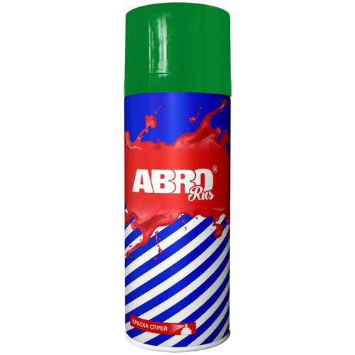 Краска ABRO Rus, №13 свежая зелень, глянцевая, 473 мл краска abro spray paint 53 желтый глянцевая 473 мл