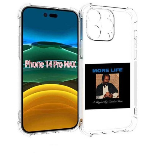 Чехол MyPads Drake - More Life для iPhone 14 Pro Max задняя-панель-накладка-бампер