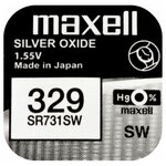 Батарейка MAXELL R329 (SR731SW) S731L, 1.55 В - изображение