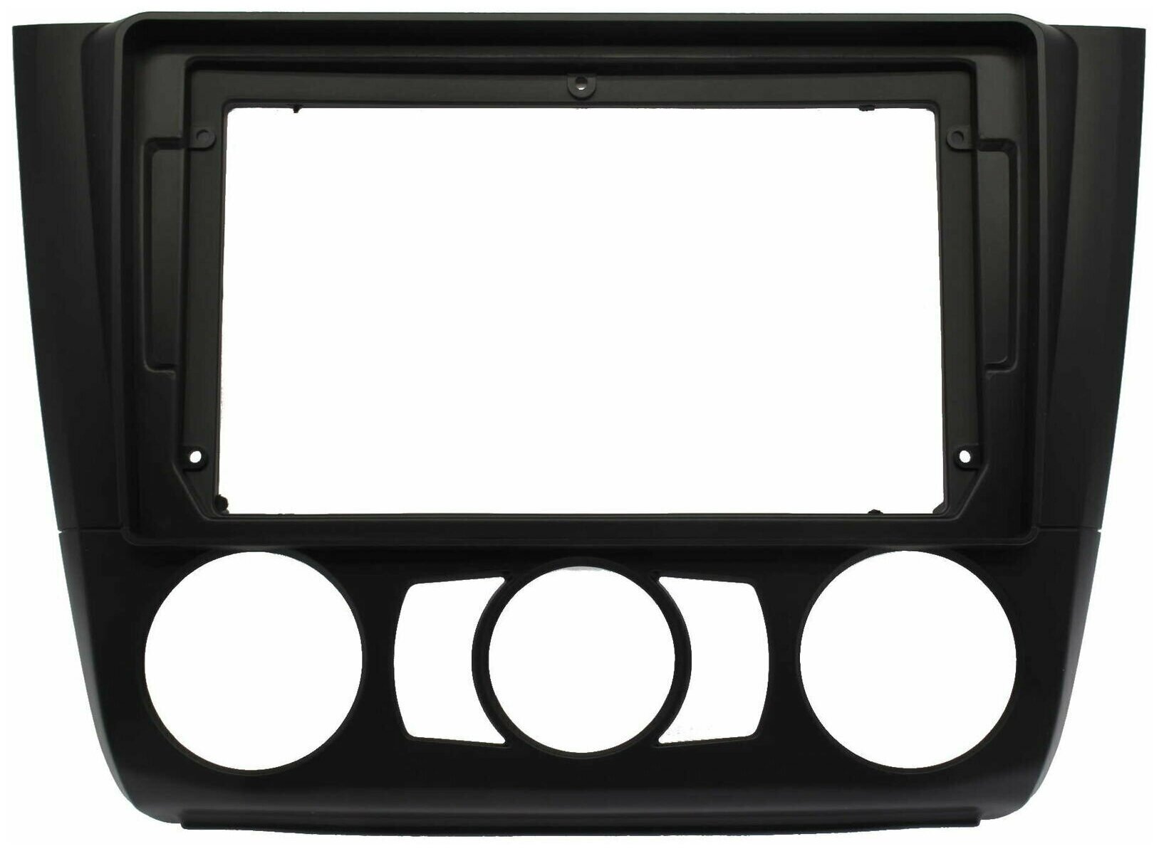 Рамка переходная для магнитолы 9.0" (цв. Черный) на BMW 1-Series (E81, 82, 87, 88) 2007-2011 Кондиционер