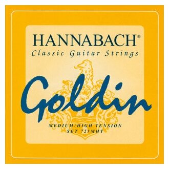 725MHT GOLDIN Комплект струн для классической гитары, карбон/голдин Hannabach