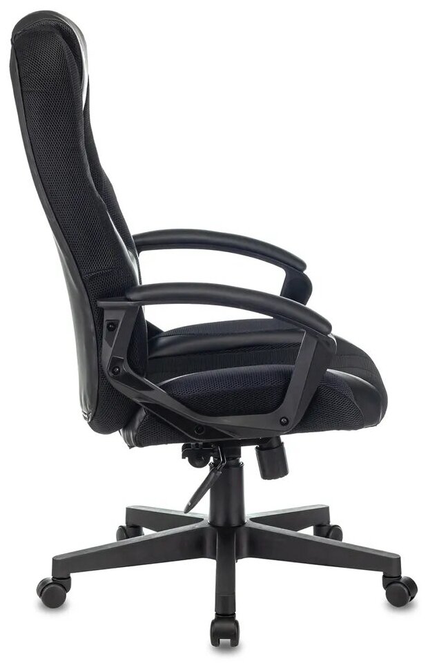Кресло игровое для геймеров Zombie 9 черный, экокожа, ткань, Компьютерное геймерское кресло - фотография № 6
