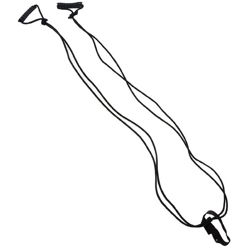Эспандер ONLITOP, лыжника, боксёра, двойная резина, 26-09, длина с ручками 1,44 м, цвет черный
