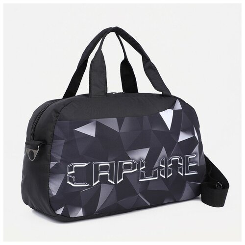 фото Сумка спортивная на молнии, наружный карман, цвет чёрный mikimarket