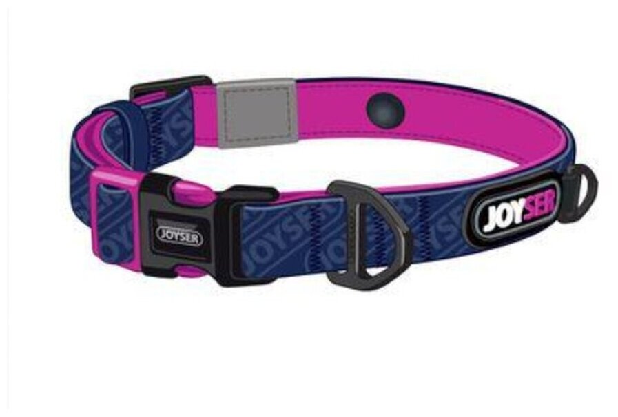 Ошейник JOYSER Walk Base Collar для собак, S синий с розовым