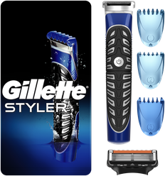 Gillette Styler 4 в 1 Точный Триммер, Бритва и Стайлер , 1 кассета, с 5 лезвиями