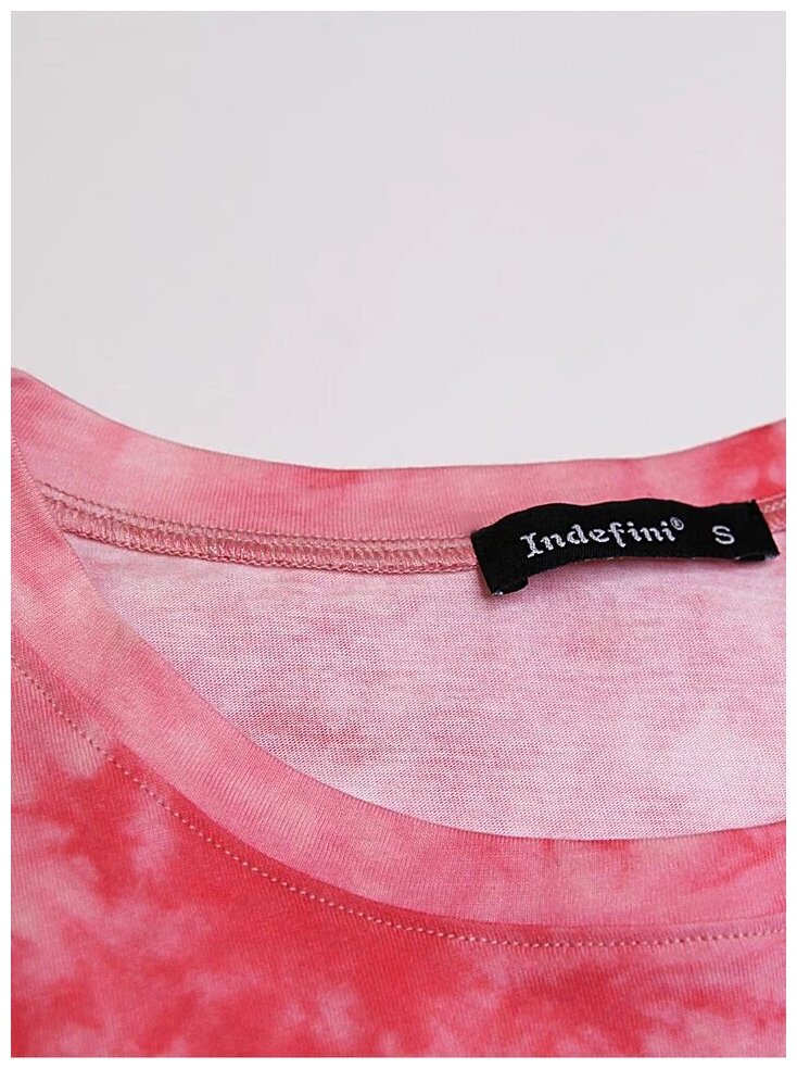 Розовая хлопковая пижама / INDEFINI / 2177TBDM - фотография № 6