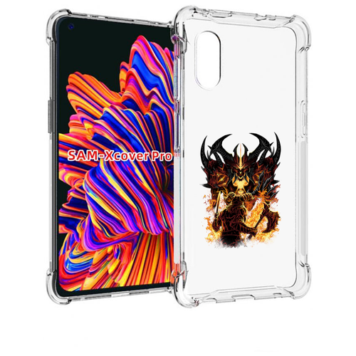 Чехол MyPads демон shadow fiend для Samsung Galaxy Xcover Pro 1 задняя-панель-накладка-бампер чехол mypads кот демон для samsung galaxy xcover pro 1 задняя панель накладка бампер