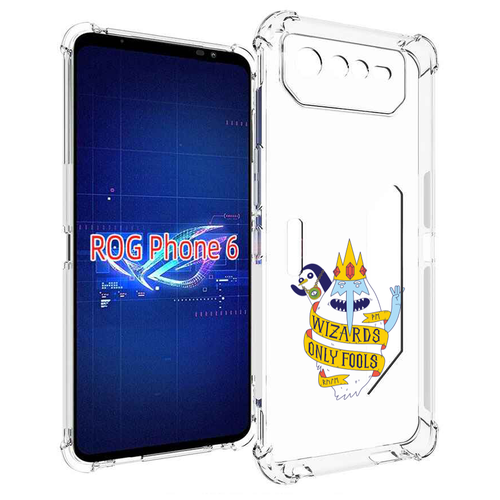 Чехол MyPads время приключений снежный король для Asus ROG Phone 6 задняя-панель-накладка-бампер