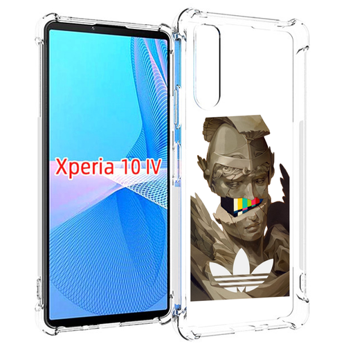 Чехол MyPads статуя-адидас для Sony Xperia 10 IV (10-4) задняя-панель-накладка-бампер