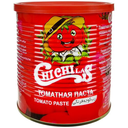 Томатная паста Chichilas 800 гр., упаковка 12 шт, (Иран)