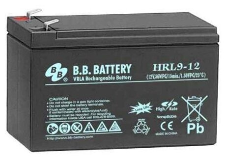 Аккумуляторная батарея B.B. Battery HRL 9-12 (12V;9Ah)