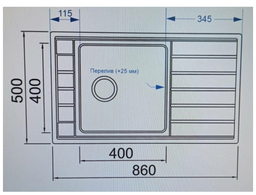 Мойка кухонная Seaman Eco Roma SMR-8650A без отверстий