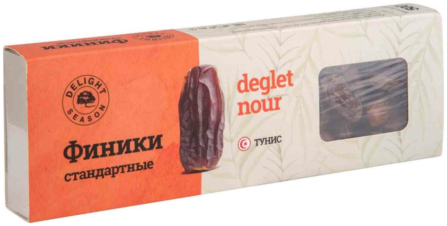 Финики Deglet Nour с косточкой "Стандарт" Delight Season, в коробке, 500 гр. - фотография № 2
