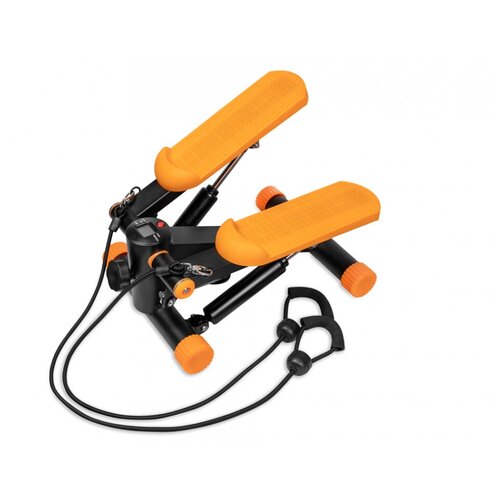 фото Мини степпер alpin walk s-155 с эспандерами для дома кардио тренажер для спорта фитнеса похудения, для ног тренировок , спортивный товар домашний