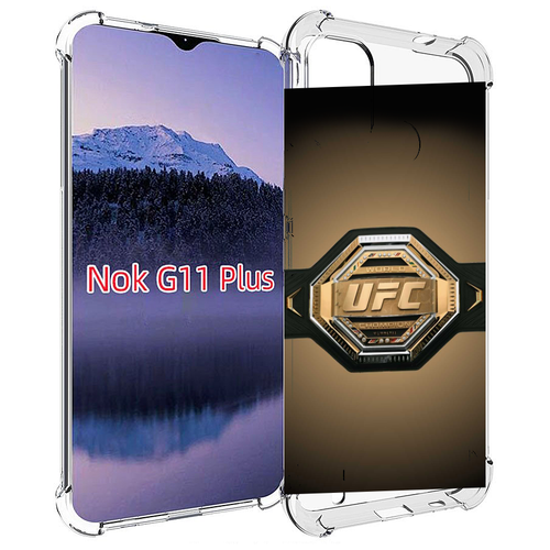 Чехол MyPads UFC единоборства мужской для Nokia G11 Plus задняя-панель-накладка-бампер чехол mypads ufc единоборства мужской для meizu pro 7 plus задняя панель накладка бампер