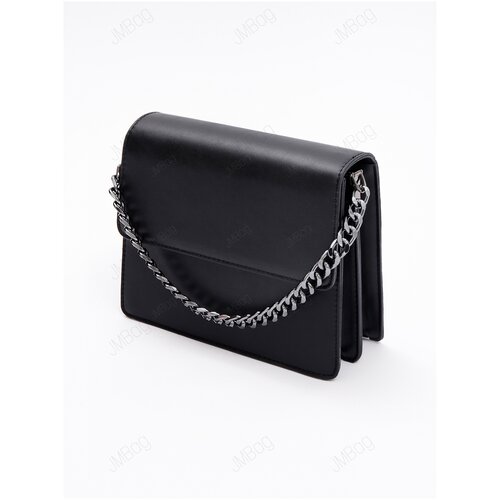 фото Сумка женская через плечо с цепочкой черный клатч jm bag